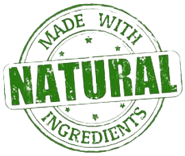 Made with mainly natural ingredients